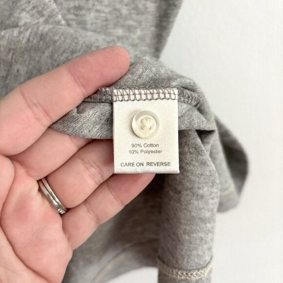 Billy Reid Gray Short Sleeve Polo Shirt with Chest Pocket Men’s Size XL - Picture 5 of 7